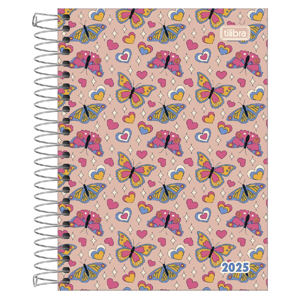 Agenda Tilibra Espiral Pepper Feminina Capas Diversas - Item Sortido