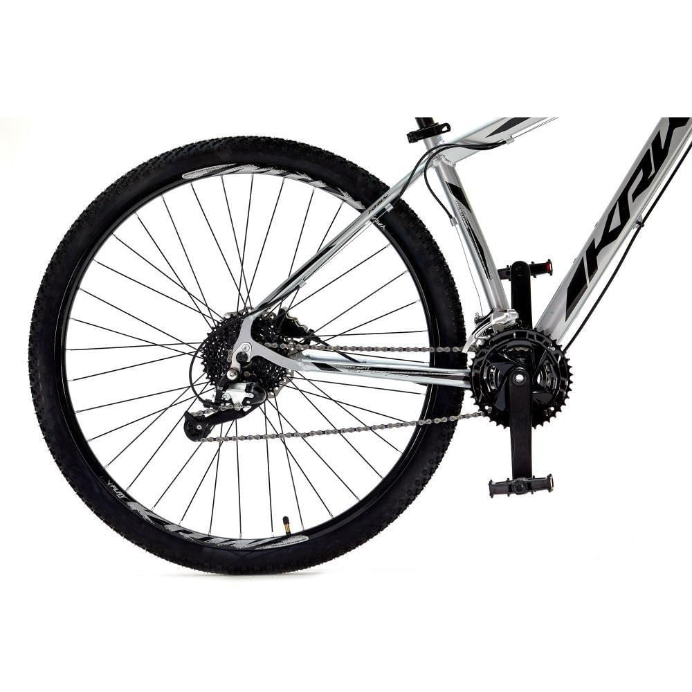 Bicicleta Aro29 Krw Alumínio Shimano 24v Freio Hidráulico S5 21 Prata-Preto