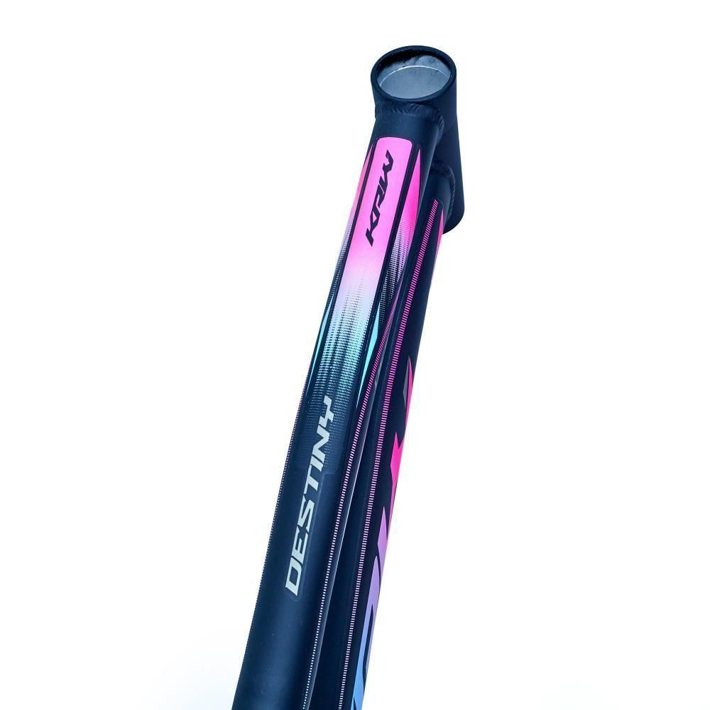 Bicicleta Aro 29 Krw Alumínio 27 Vel Freio Hidráulico Suspensão Dianteira S8 15.5 Preto-Rosa E Azul