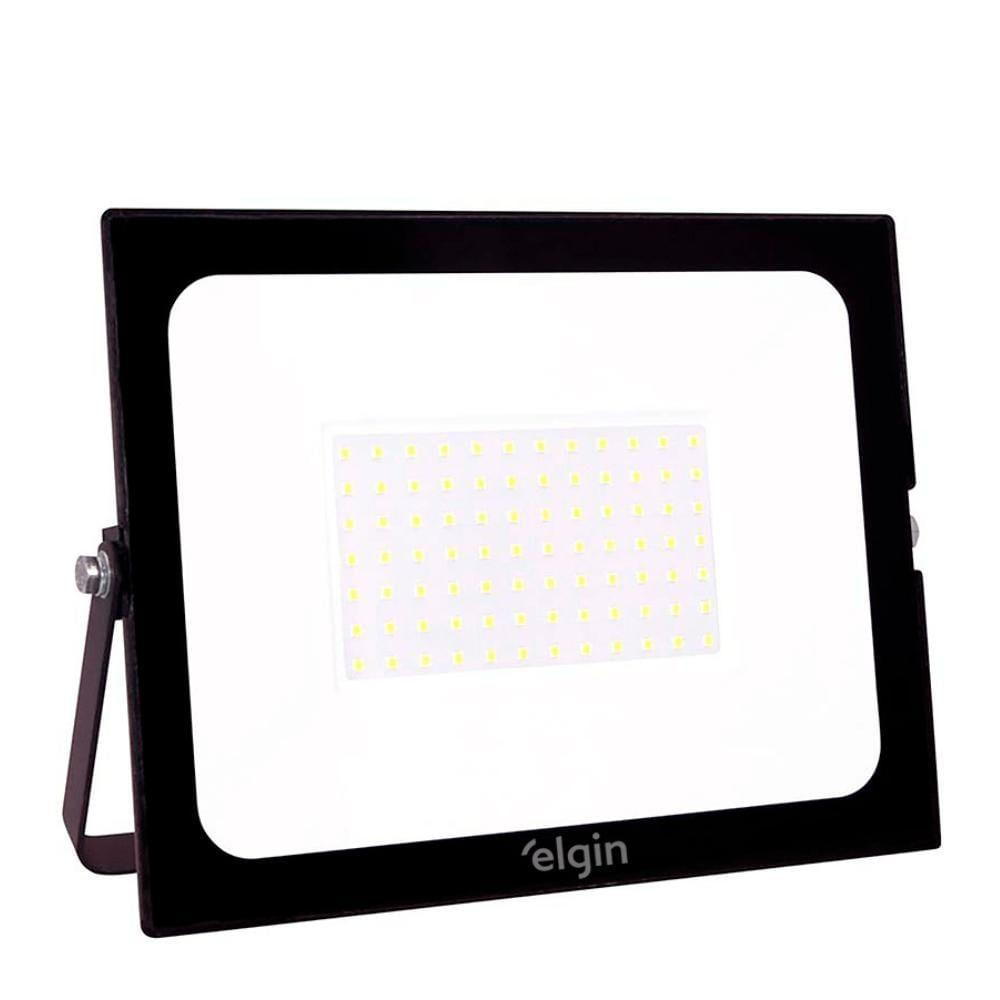 Refletor Led Elgin 30w 6500k Preto