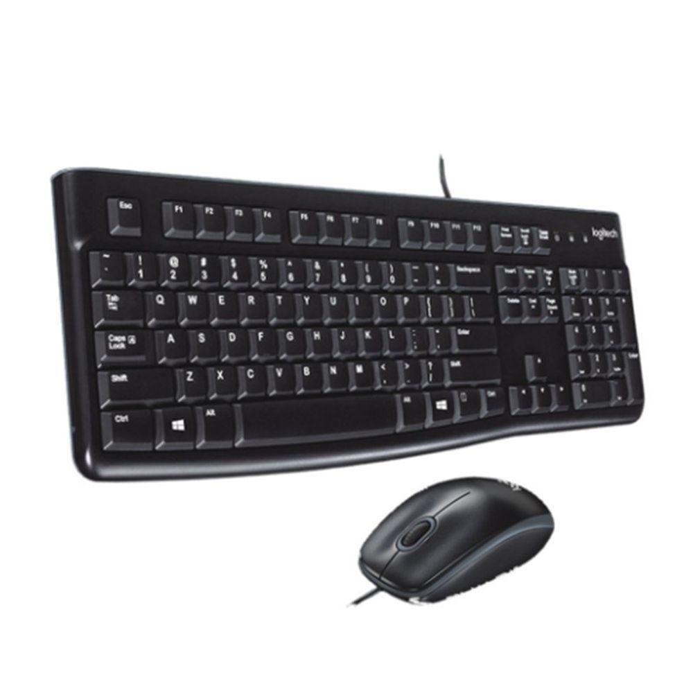 Kit Teclado E Mouse Usb Logitech Mk120 Com Fio