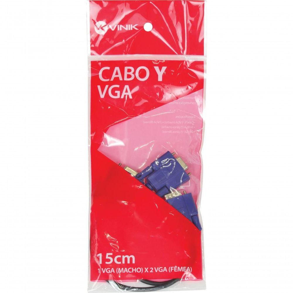 Cabo Y Vga Macho X 2 Vga Fêmea 15 Pinos Avy-1M/2F