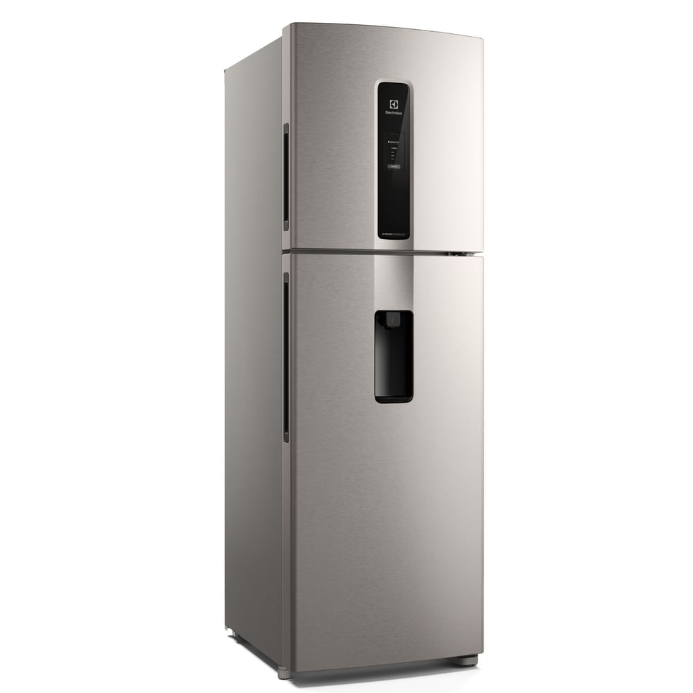 Geladeira Electrolux Frost Free Inverter 410L Água na Porta com AutoSense Duplex Inox Look (IW46S) 127V