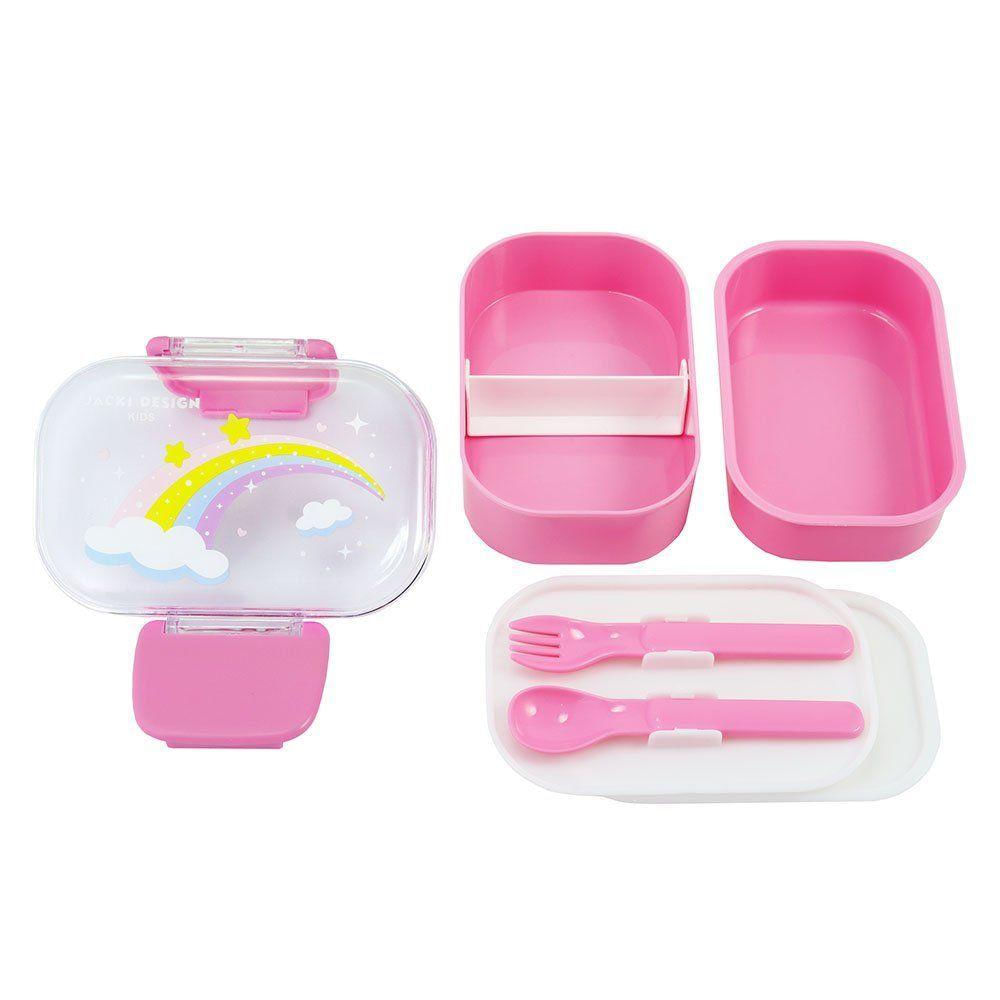 Pote P/ Lanche De 2 Andares Infantil 400ml Jacki Design - Piccolino Rosa