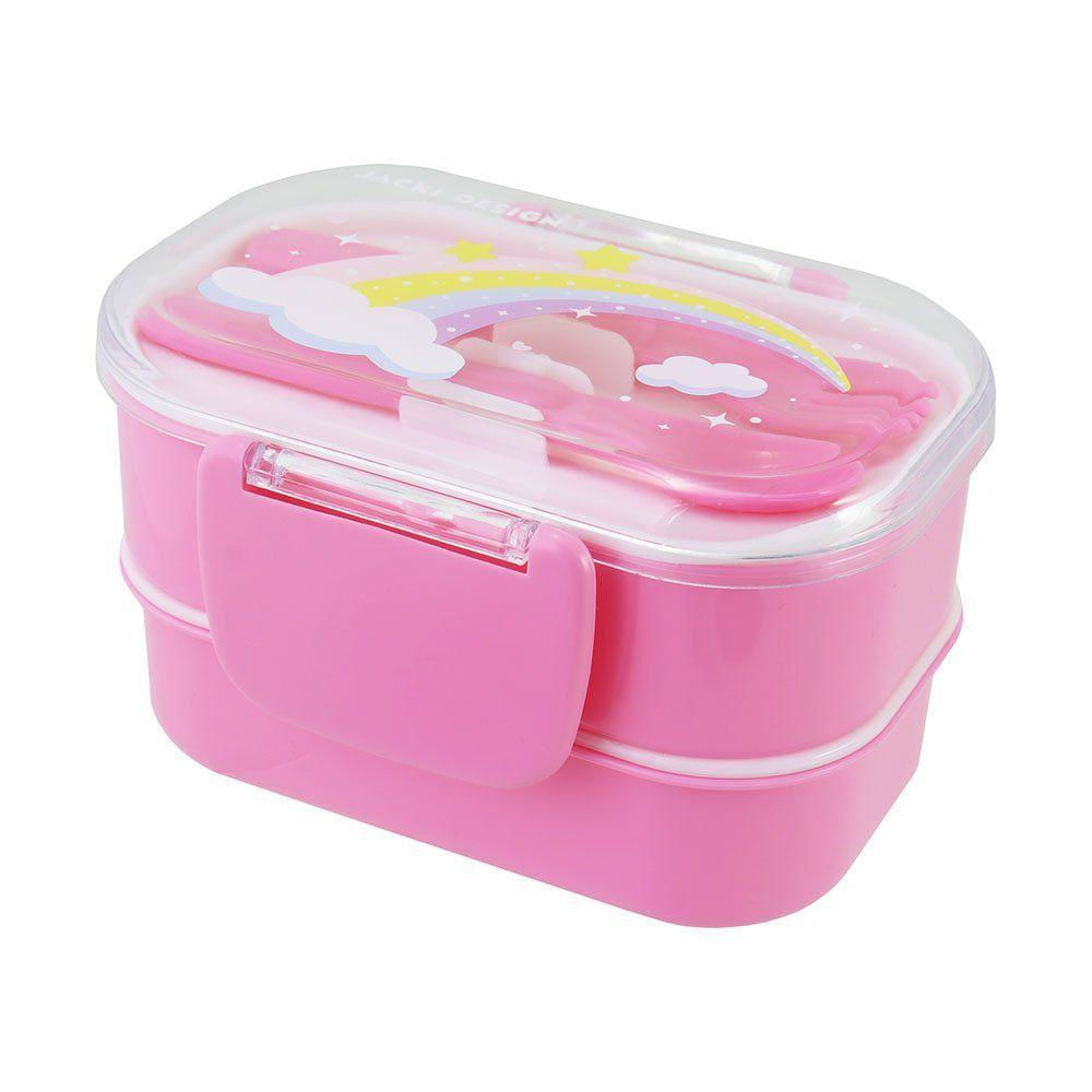 Pote P/ Lanche De 2 Andares Infantil 400ml Jacki Design - Piccolino Rosa