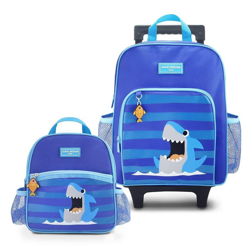 Conjunto De Mochila Com Rodinhas E Lancheira Térmica Infantil 4750ml Azul