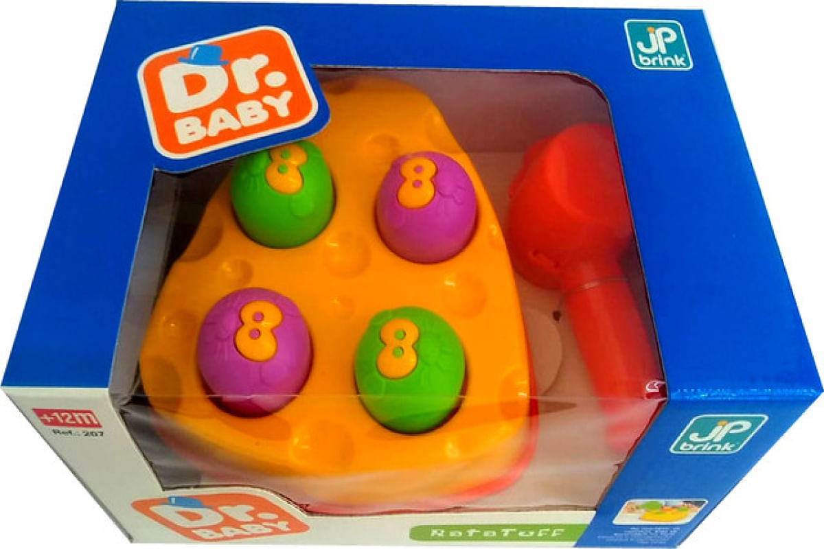 Brinquedo Didático Infantil Rata-Tuff Laranja - JP Brink