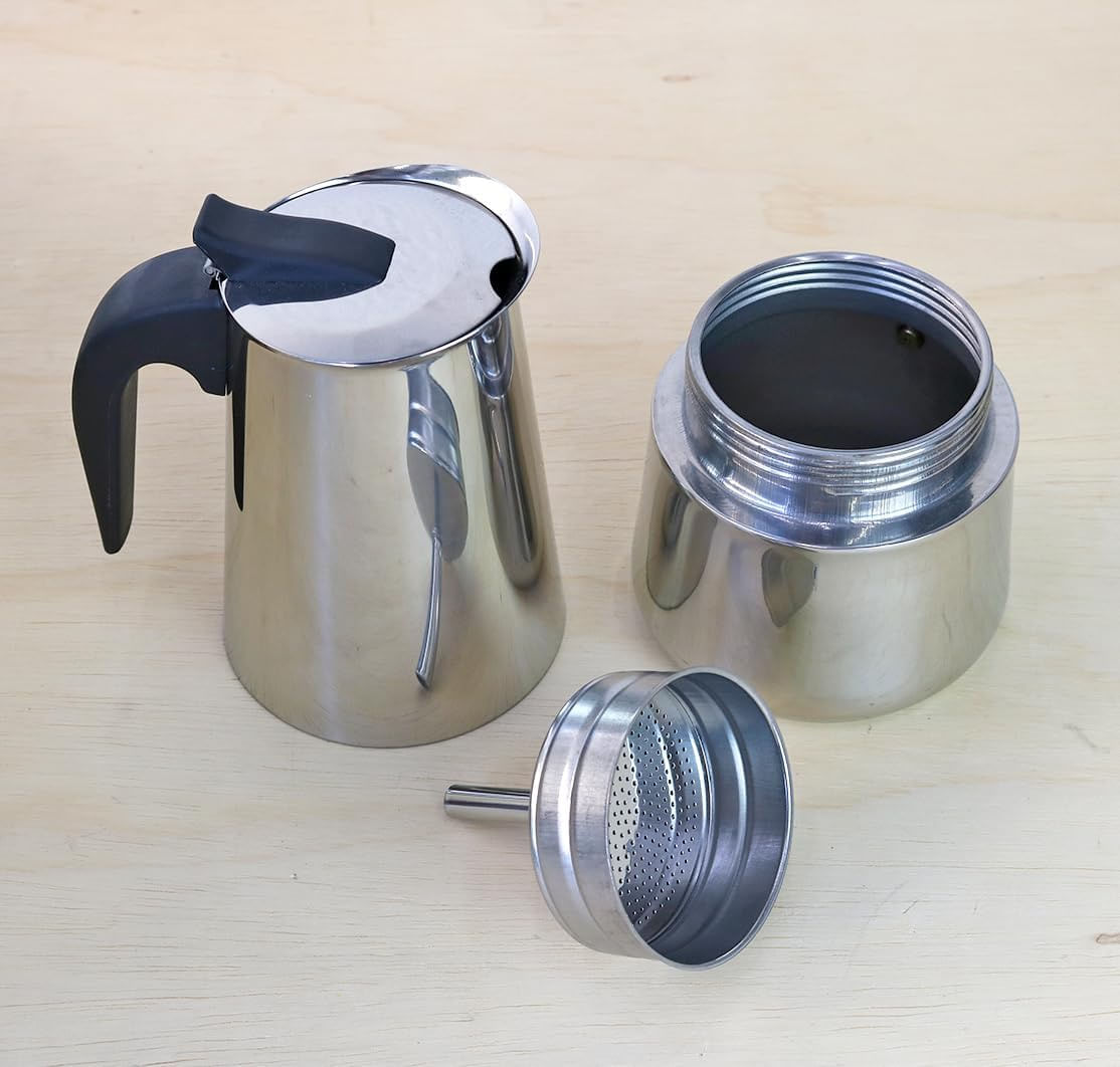 Cafeteira Expresso Italiana 9 Xícaras Inox