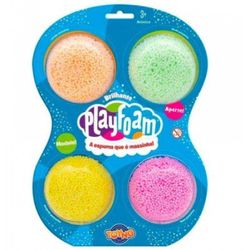 Kit de Massa de Modelar - PlayFoam Espuma Massinha - 4 cores - Toyng