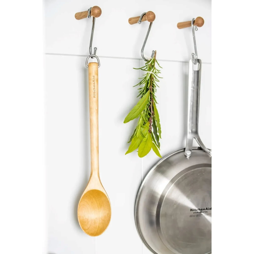 COLHER KITCHENAID PARA SERVIR EM MADEIRA DE BETULA 34CM KQR703OHE