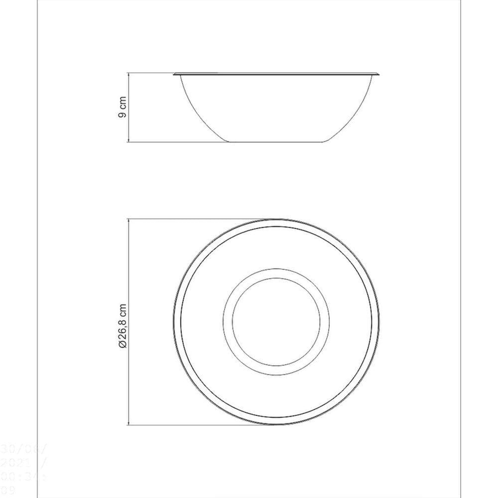 Bowl Tramontina Cucina Preparo Em Aço Inox 24 Cm 3 L Tramontina