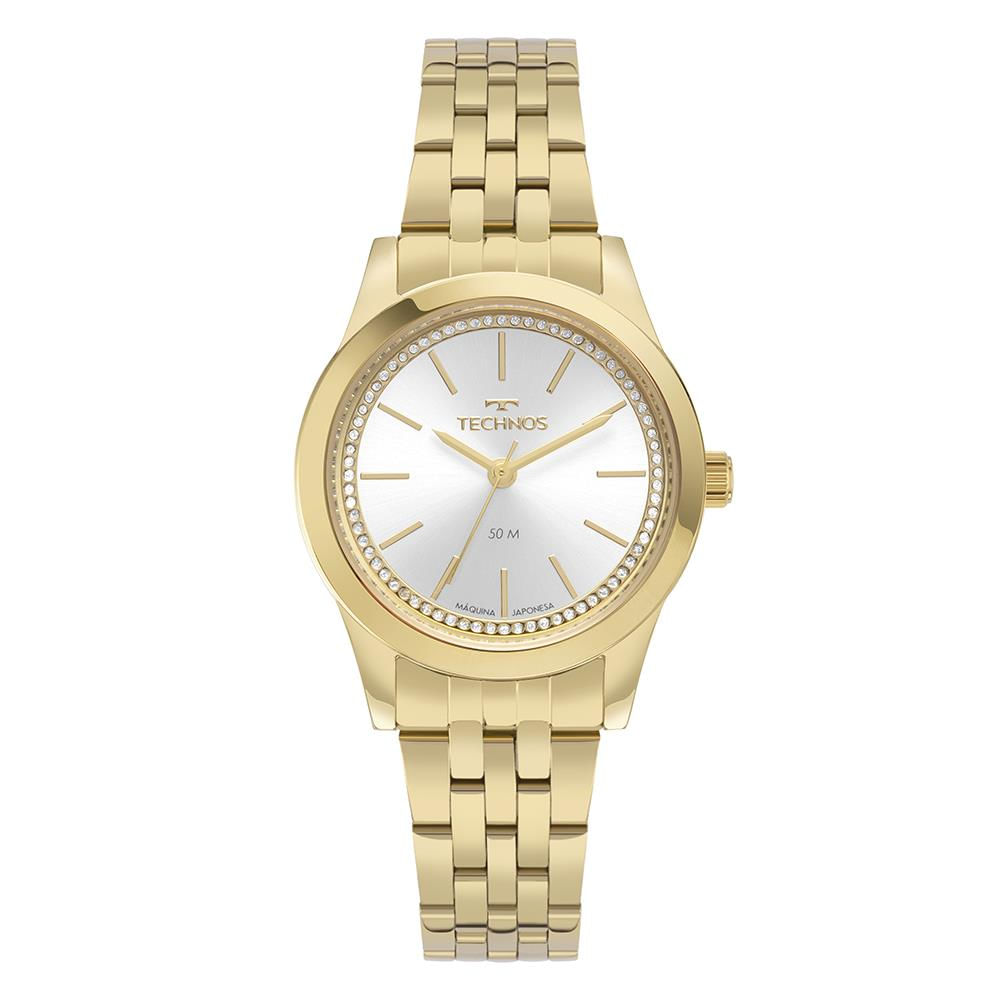 Relógio Technos Feminino Ref:2035mzs/1k Boutique Dourado