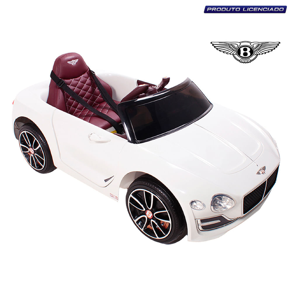 Carrinho Elétrico Bentley EXP12 12V Branco Bel