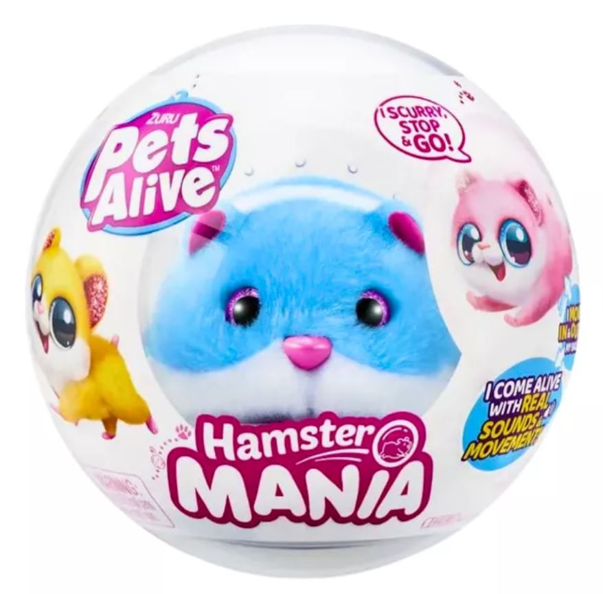 Pelúcia Pets Alive Hamster Mania Sortidos - Candide 1213