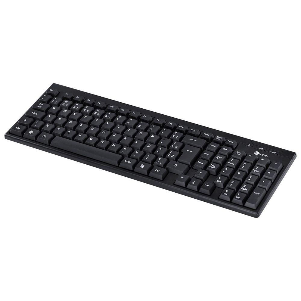 Kit Teclado E Mouse Sem Fio Dynamic Corp - Mouse 1600 Dpi - Vinik - Cmw200