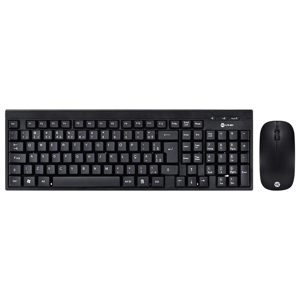 Kit Teclado E Mouse Sem Fio Dynamic Corp - Mouse 1600 Dpi - Vinik - Cmw200