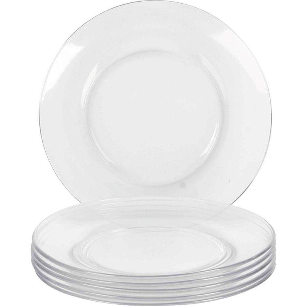Conjunto De Pratos De Sobremesa 19cm 6 Peças - Duralex