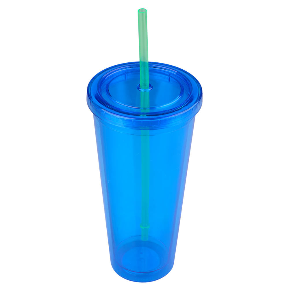 Copo Cazza Neon Plástico 680ml - Item Sortido