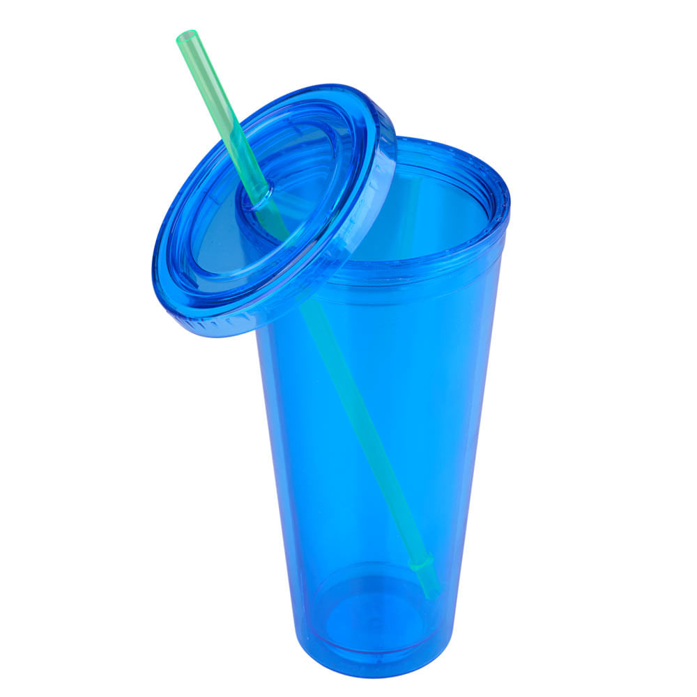 Copo Cazza Neon Plástico 680ml - Item Sortido