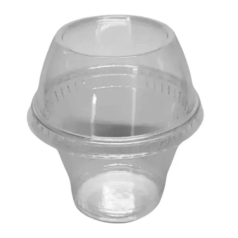 Pote 250ml Cristal Com Tampa G 677 10 Unidades Galvanotek Cristal