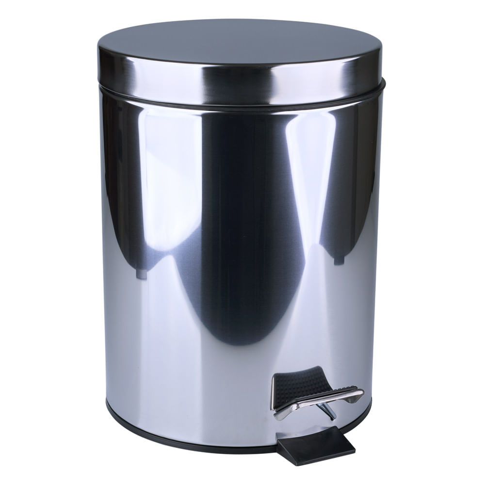 Lixeira de Inox com Pedal Le Shine Prata 5L