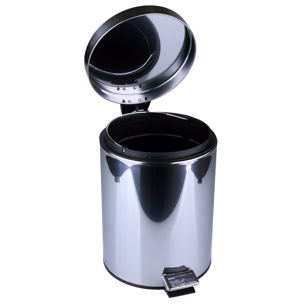 Lixeira de Inox com Pedal Le Shine Prata 5L