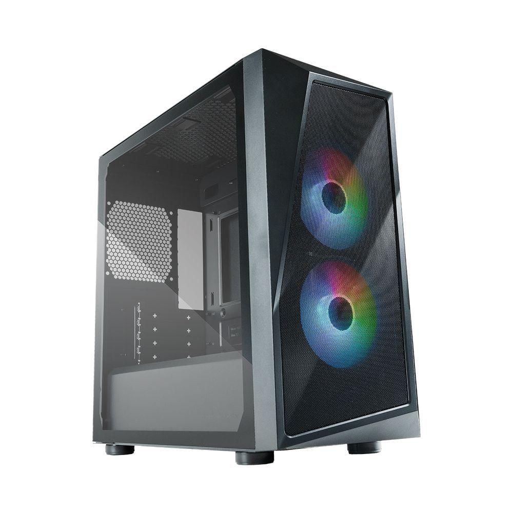 Gabinete Cooler Master Cmp 320 Lateral De Vidro - 2 Fans Argb De 120 Mm - Preto - Cp320-kgnn-s00