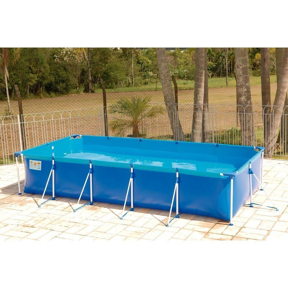 Piscina Retangular 6200 Litros Estruturada Premium Mor