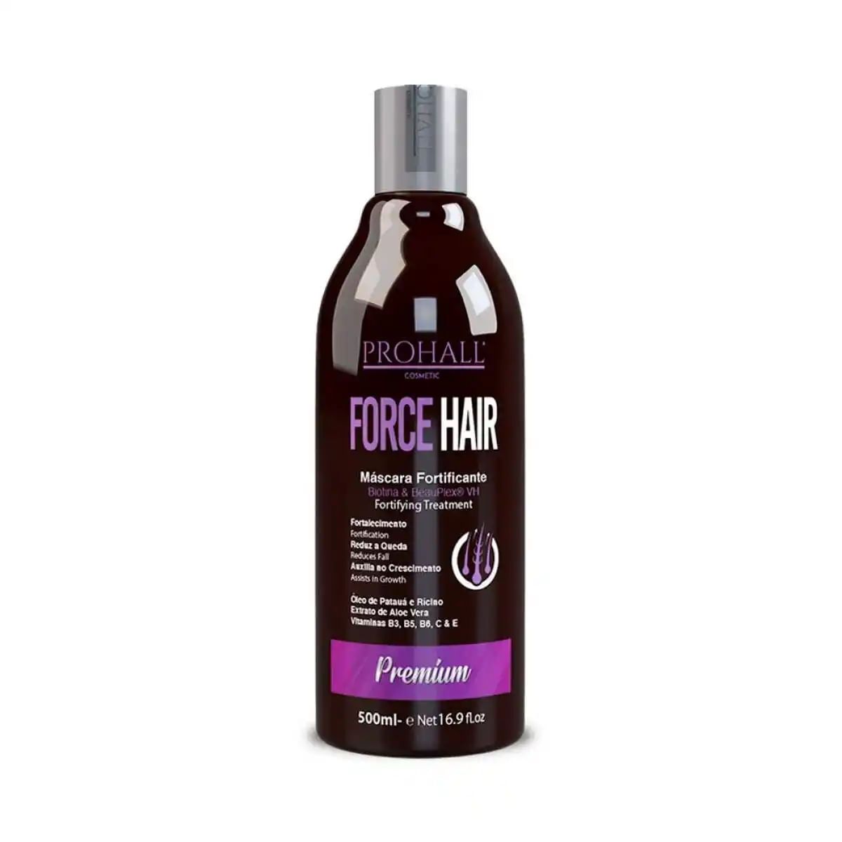 Máscara Force Hair Prohall 500Ml