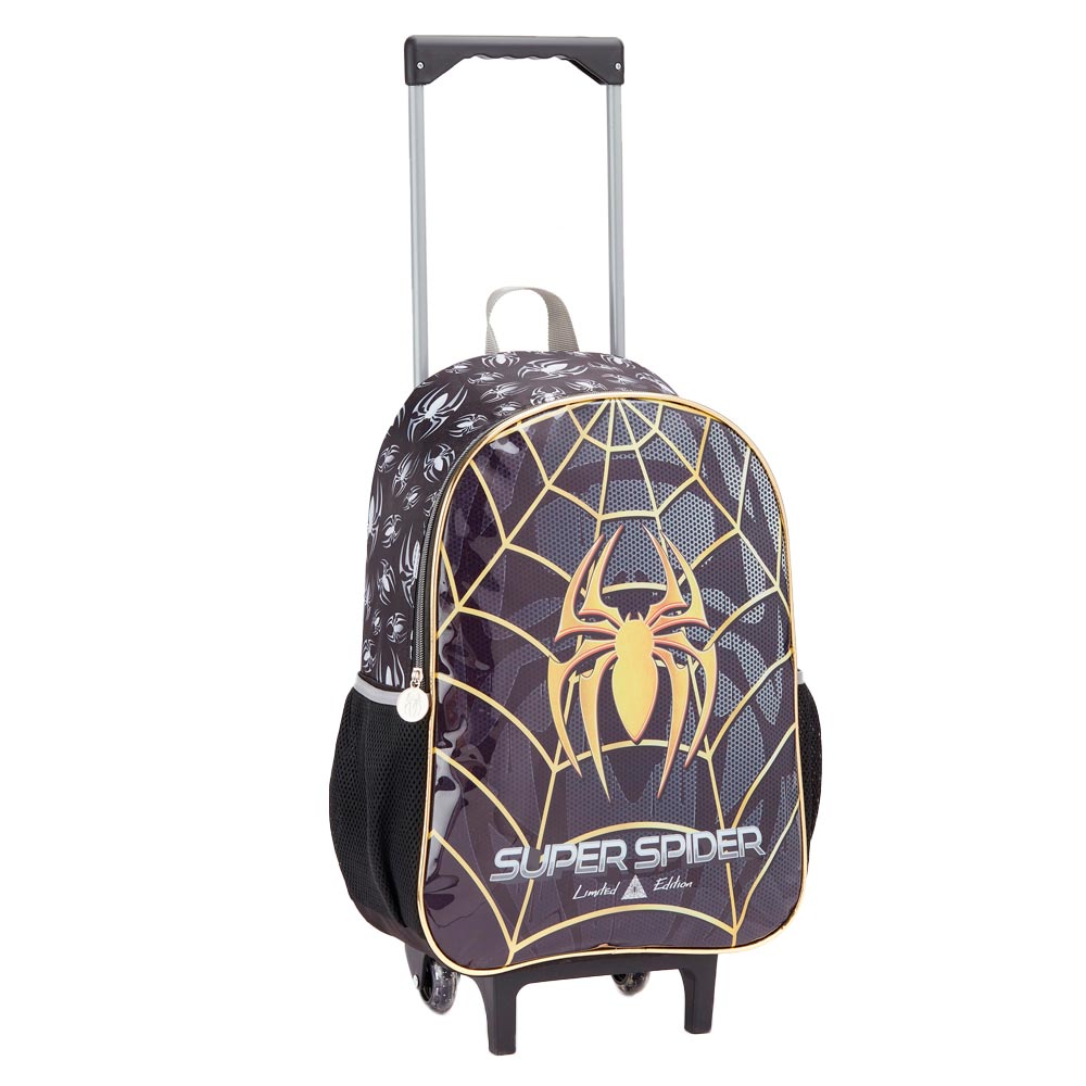 Mochilete Infantil Super Spider Com Rodinhas Seanite