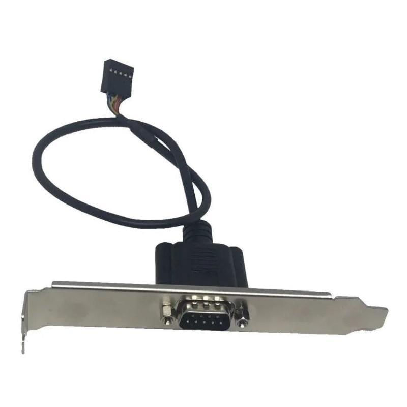 Cabo Rabicho Placa Mãe Com Espelho Porta Serial Db9 Macho