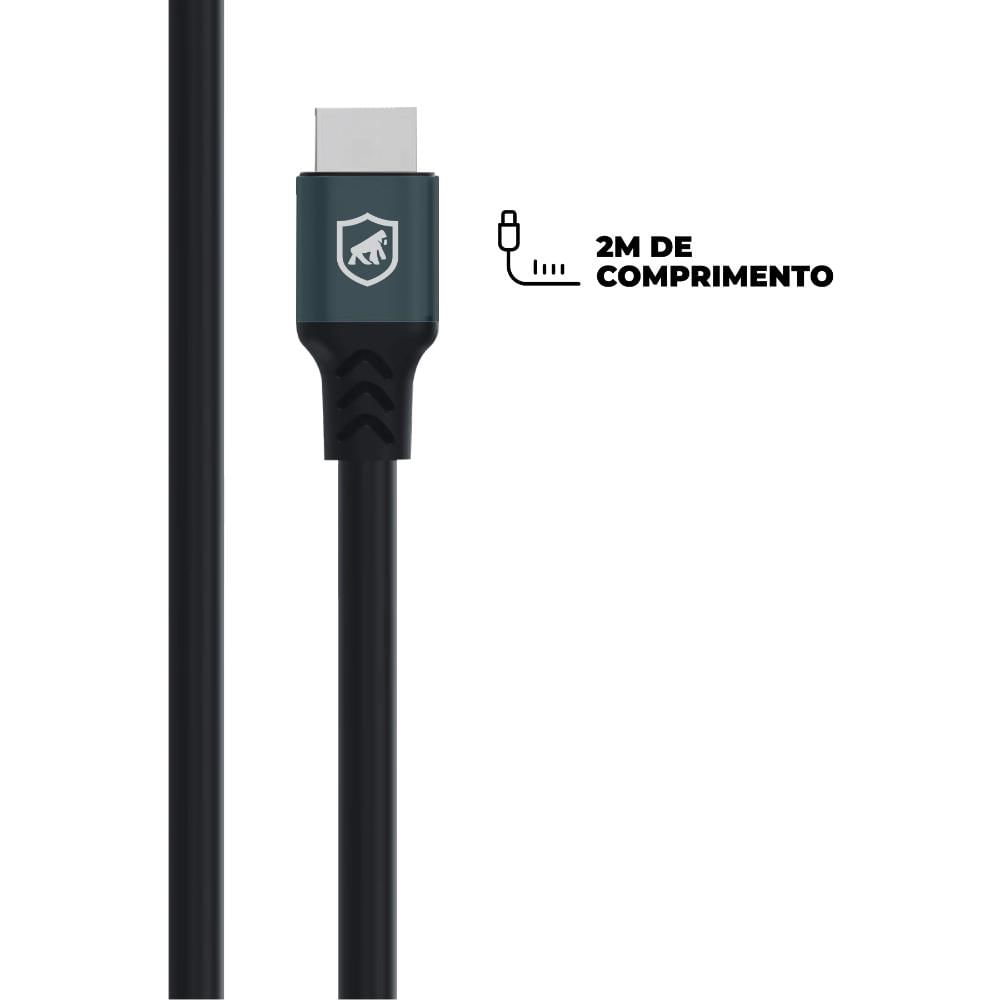 Cabo Survivor - Preto - HDMI - 2M