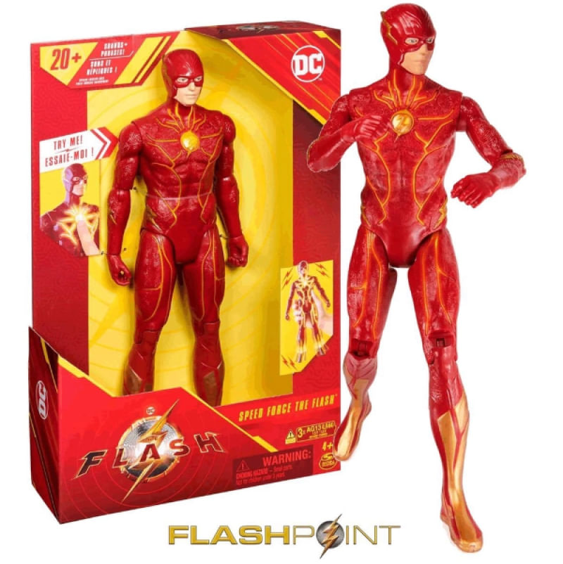 Boneco The Flash Eletrônico Com Som E Luz Sunny 03414