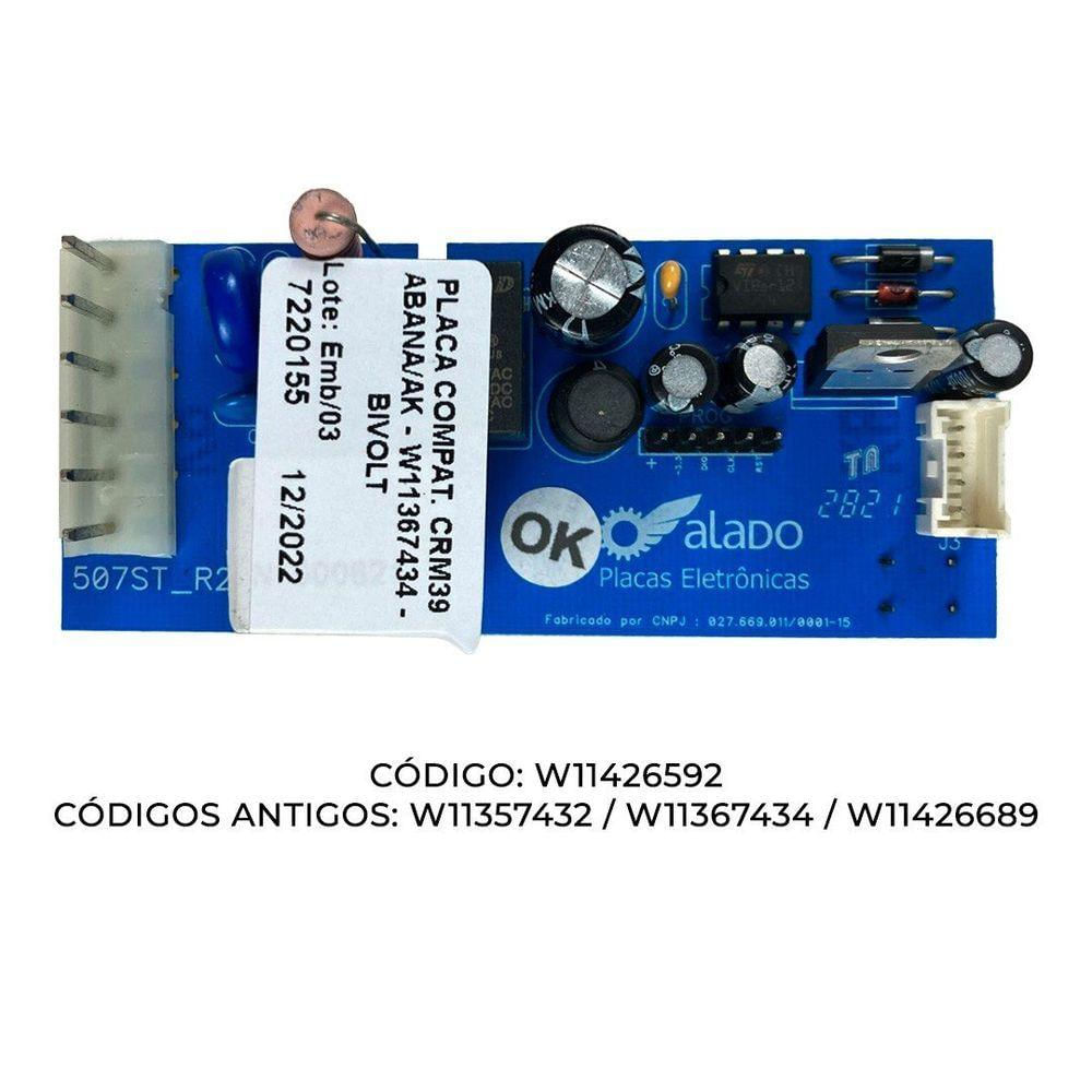 Placa Geladeira Consul Crm39a Crm39ab Ak W11357432 W11367434 único