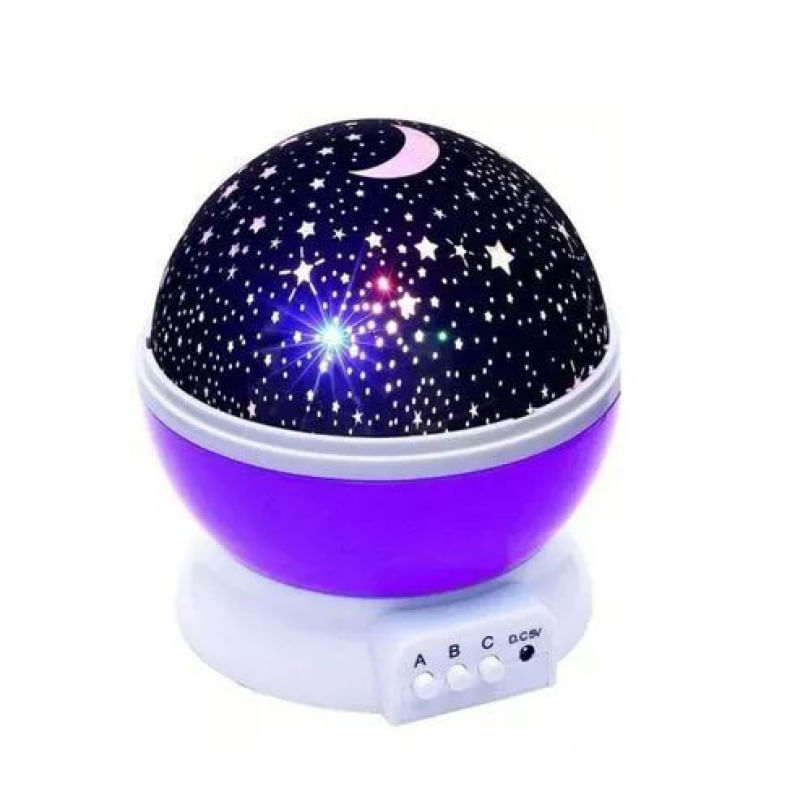 Luminária Projetor Estrela 360º Galaxy Star Master ROXO Galaxy