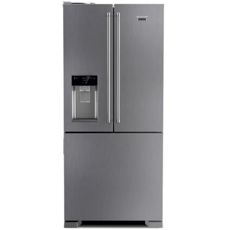 Geladeira Brastemp Gourmand Frost Free French Door 515L Inox 110V BRH86ARANA