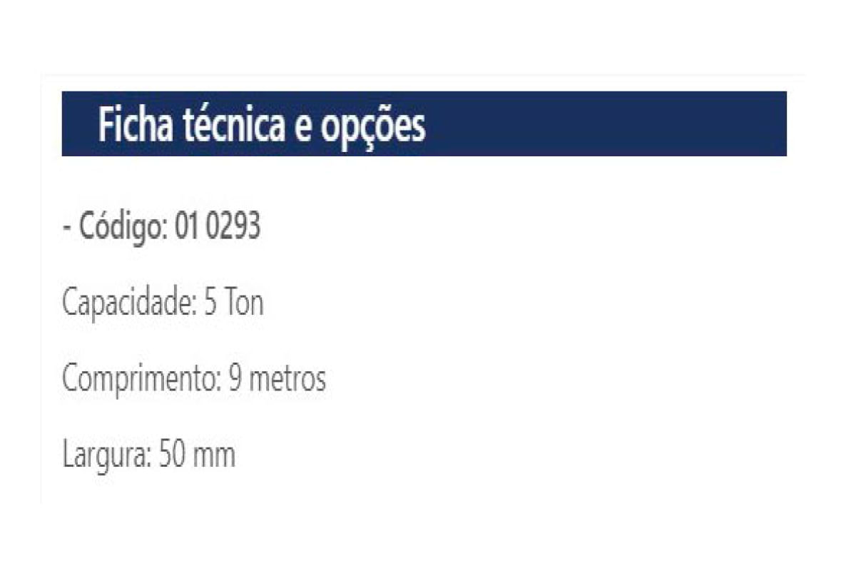 Jogo de Cinta Catraca para Amaração 5ton R010293