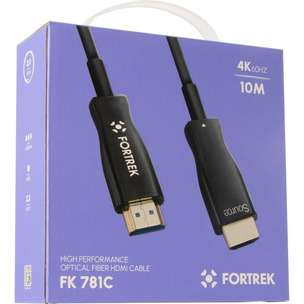 Cabo Hdmi Fibra óptica 4k Fk 781c 10m Fortrek