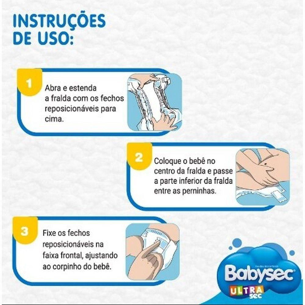 Fralda Babysec Ultra Jumbinho Tamanho G 8 Pacotes Com 12