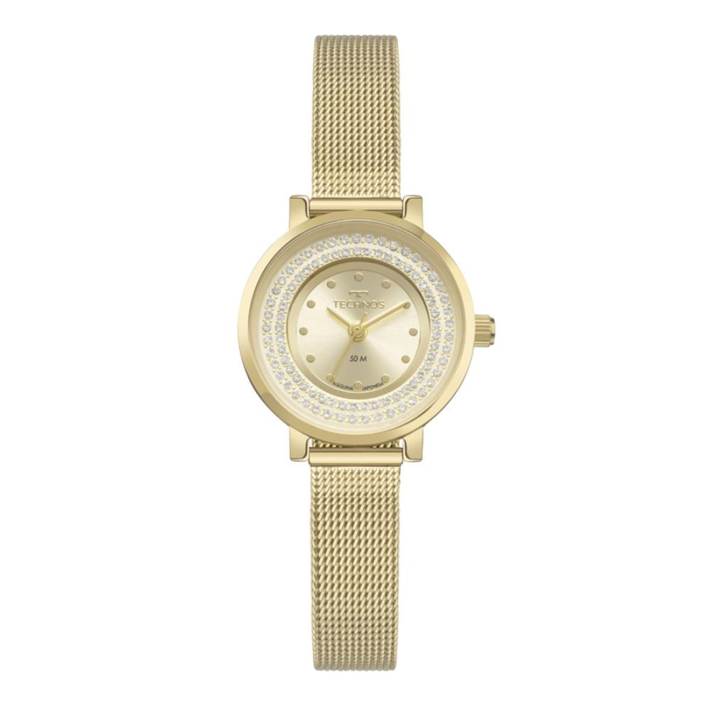 Relógio Technos Feminino Ref: 2035nad/1d Fashion Mesh Dourado