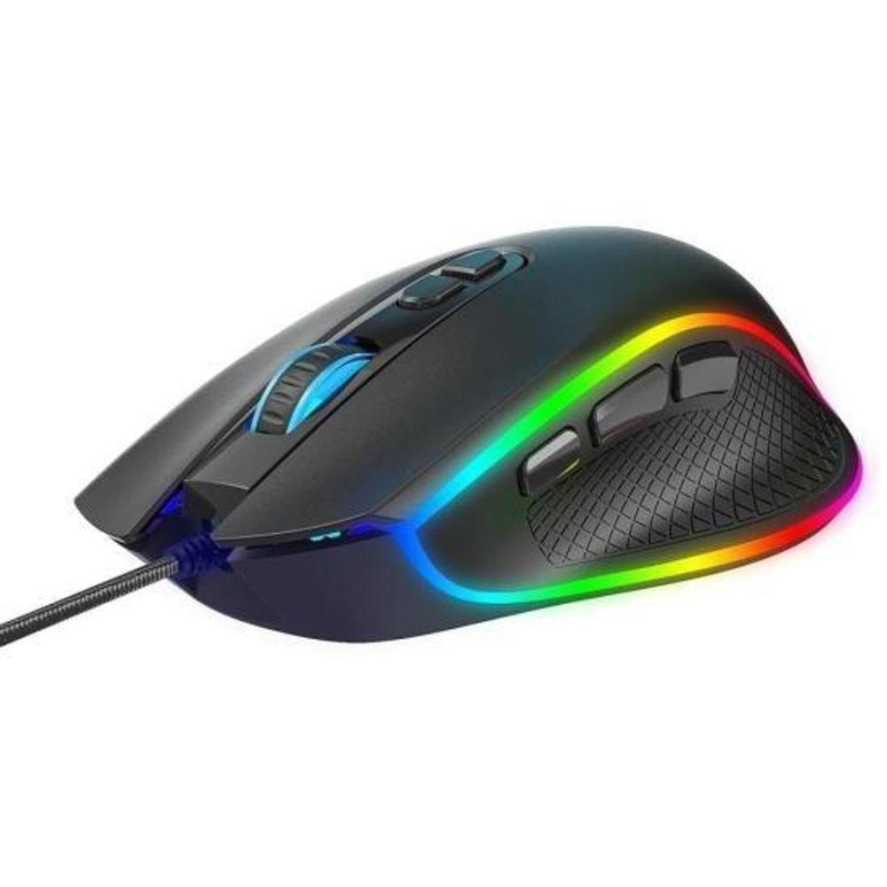 Mouse Gamer Fortrek Cruiser New Edition 12000 Dpi Rgb Preto [f002]