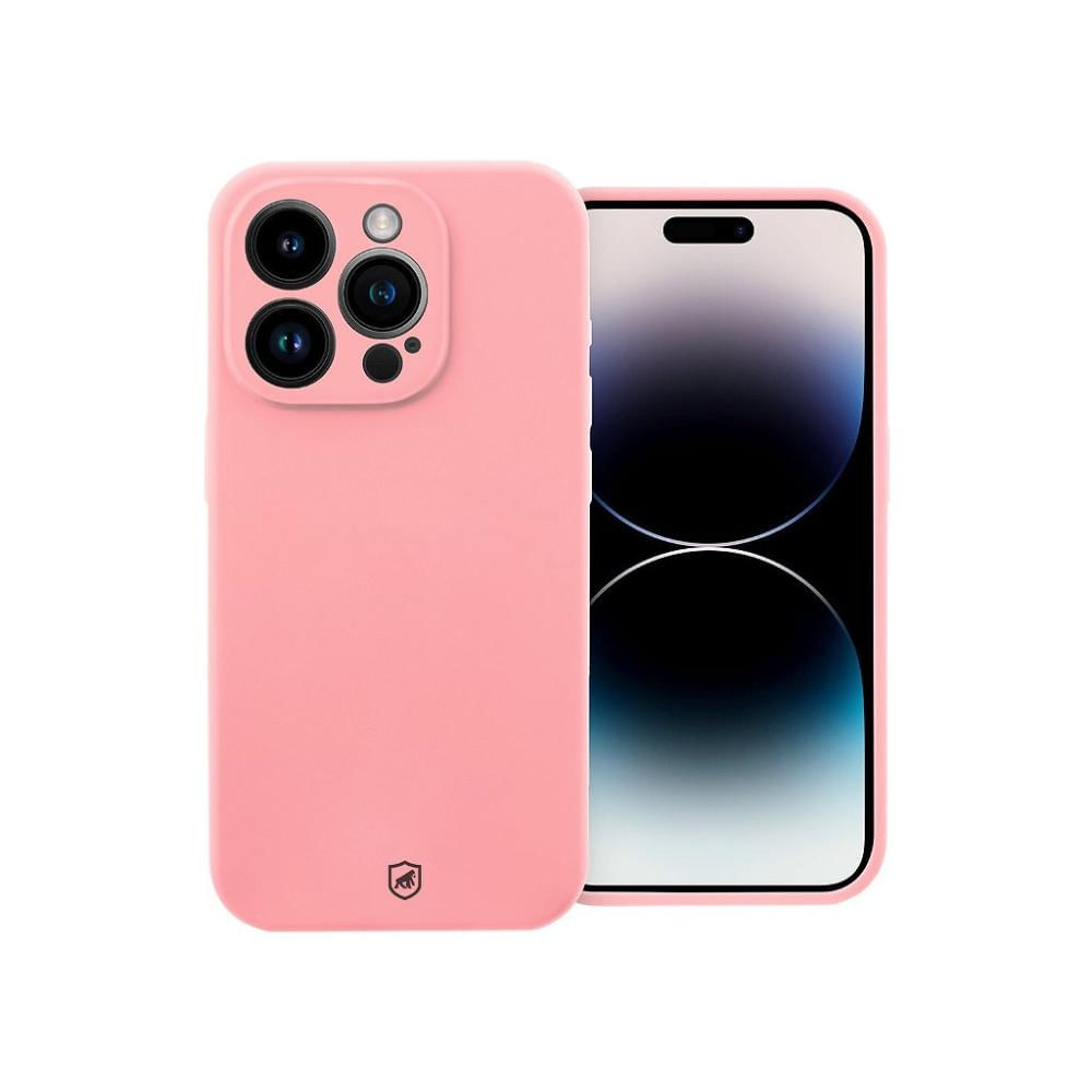 Capa para iPhone 14 Pro - Silicon Premium Rosa - Gshield