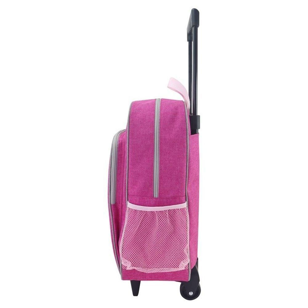 Conjunto Mochila Com Rodinhas Junior E Lancheira Térmica Pink