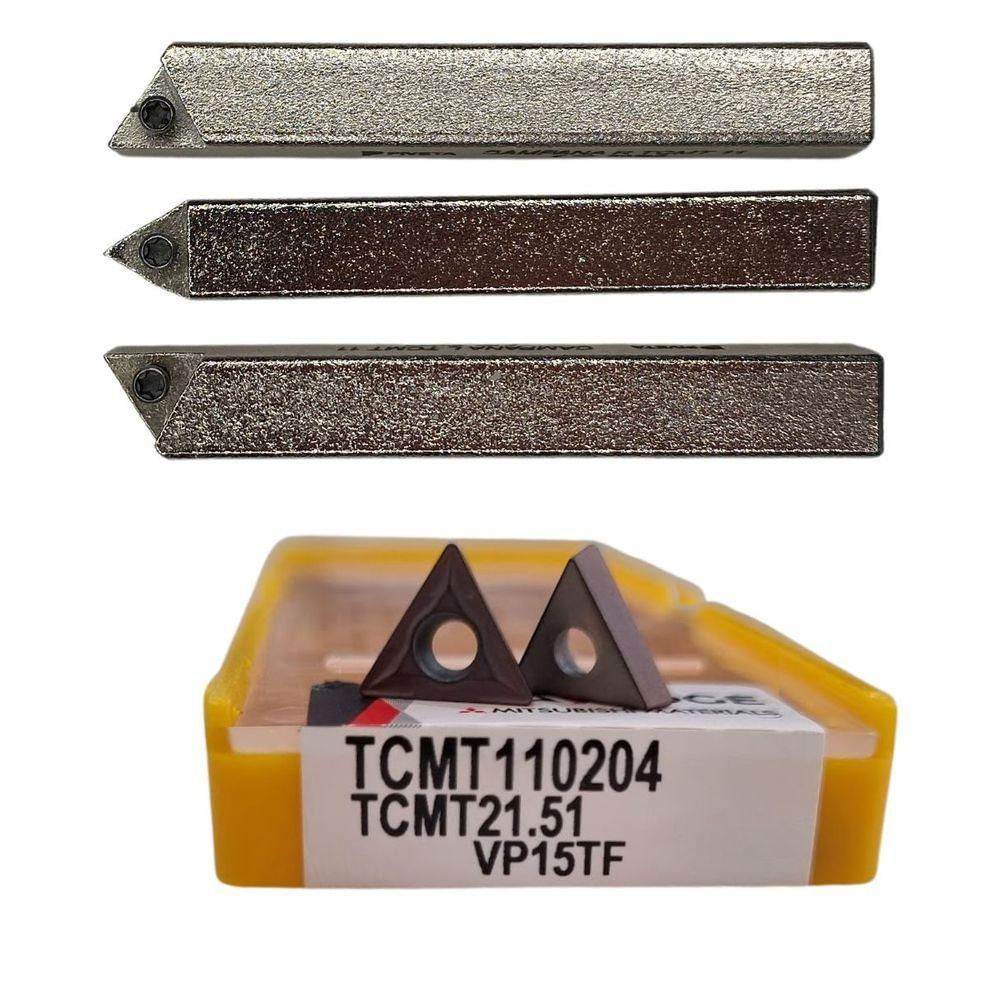 Suportes Para Mini Torno Externo + Frontal + Pastilha 10x10