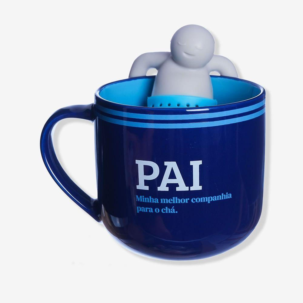 Caneca Com Infusor Pai Moderno - Zonacriativa