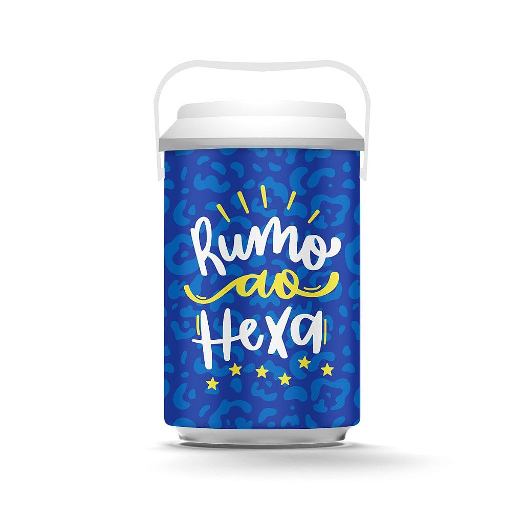 Cooler 10 Latas - Brasil Hexa Azul