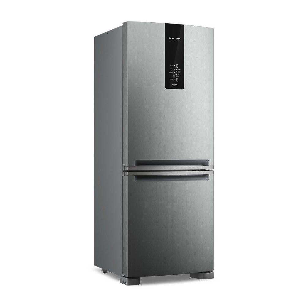 Geladeira BRE57KANA Frost Free Inverse 447 Litros Brastemp Inox 110V