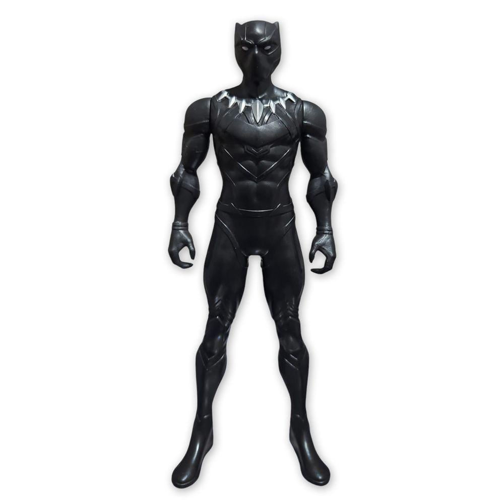 Boneco Ação Marvel Heróis Avenger 20cm Pantera Negra F6607