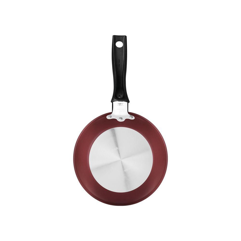 Frigideira Tramontina Turim Em Aluminio Com Revestimento Interno E Externo Em Antiaderente Starflon Max Vermelha 18 Cm 0