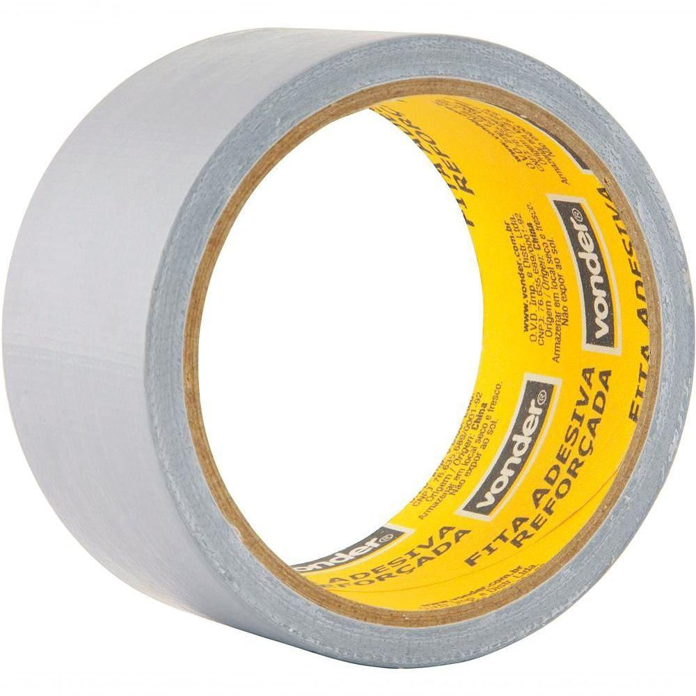 Fita Adesiva Reforçada Silver Tape 50Mmx10M Prata - Vonder